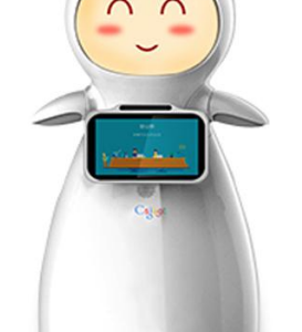 Robot quảng cáo và lễ tân Snow